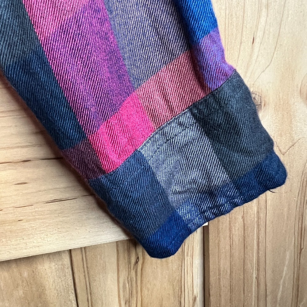 Lucky Brand Womens Plaid Button Front Shirt Long Sleeve Small Multicolor Flannel - Picture 5 of 14
